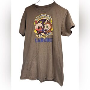 Unisex Gray labubu handcrafted - Labubu Design t shirt MEDIUM